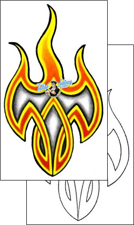 Fire – Flames Tattoo miscellaneous-fire-tattoos-gentleman-jim-gjf-01275