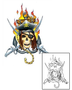 Pirate Tattoo Miscellaneous tattoo | GJF-01283