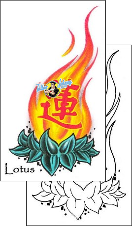 Fire – Flames Tattoo plant-life-lotus-tattoos-gentleman-jim-gjf-01346