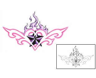 Fire – Flames Tattoo Specific Body Parts tattoo | GJF-01363