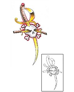 Dagger Tattoo Miscellaneous tattoo | GJF-01381