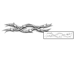 Barbed Wire Tattoo Specific Body Parts tattoo | GJF-01397