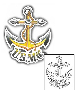 Anchor Tattoo Patronage tattoo | GJF-01409