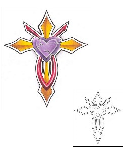Sacred Heart Tattoo Religious & Spiritual tattoo | GJF-01462