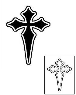 Cross Tattoo Religious & Spiritual tattoo | GJF-01506