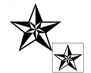 Nautical Star Tattoo Tattoo Styles tattoo | GJF-01596