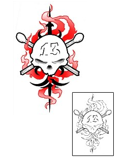 Crossbones Tattoo Miscellaneous tattoo | GJF-01647