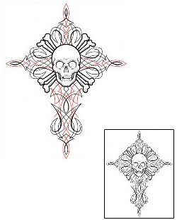 Crossbones Tattoo Horror tattoo | GJF-01686