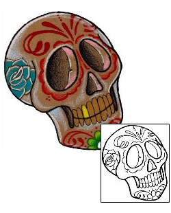 Day of the Dead Tattoo Ethnic tattoo | GLF-00060