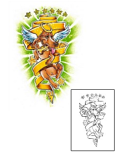 Miscellaneous Tattoo Heavenly Dog Tattoo