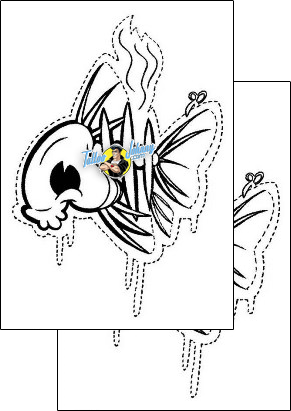 Fish Tattoo marine-life-fish-tattoos-geo-gof-00004