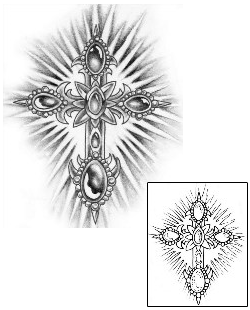 Cross Tattoo Religious & Spiritual tattoo | GPF-00009