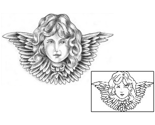 Angel Tattoo Religious & Spiritual tattoo | GPF-00018
