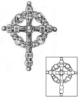 Cross Tattoo Religious & Spiritual tattoo | GPF-00019