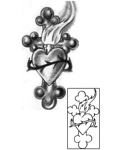 Sacred Heart Tattoo Religious & Spiritual tattoo | GPF-00028