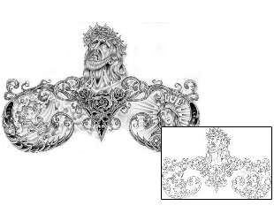 Crown of Thorns Tattoo Religious & Spiritual tattoo | GPF-00032