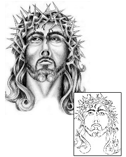 Crown of Thorns Tattoo Religious & Spiritual tattoo | GPF-00035