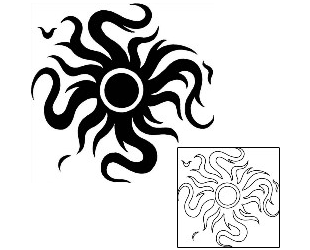 Sun Tattoo Tattoo Styles tattoo | GPF-00052