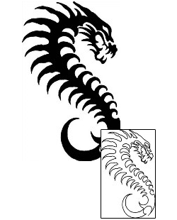 Dragon Tattoo Specific Body Parts tattoo | GPF-00119