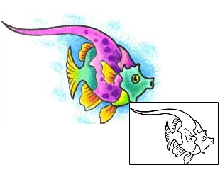 Fish Tattoo Marine Life tattoo | GPF-00152