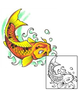 Asian Tattoo Marine Life tattoo | GPF-00158