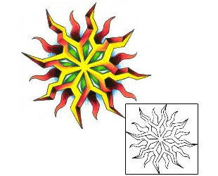 Sun Tattoo Astronomy tattoo | GPF-00183