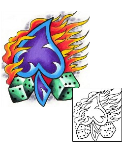 Spade Tattoo Miscellaneous tattoo | GPF-00184