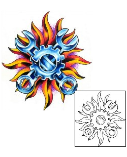 Sun Tattoo Astronomy tattoo | GPF-00201