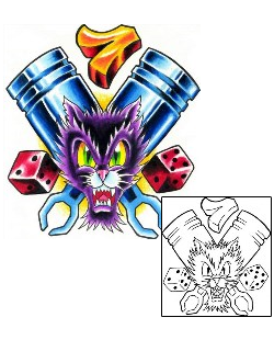 Dice Tattoo Gambling tattoo | GPF-00203