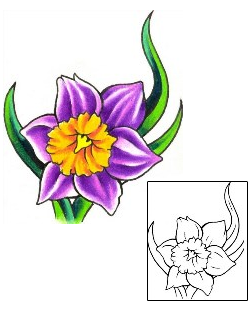 Daffodil Tattoo Plant Life tattoo | GPF-00219