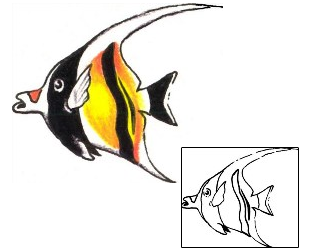 Fish Tattoo Marine Life tattoo | GPF-00237