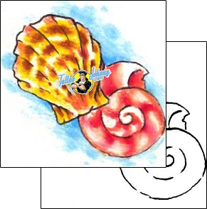 Seashell Tattoo gpf-00242