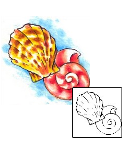 Seashell Tattoo GPF-00242