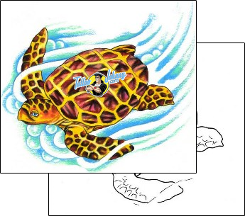 Sea Creature Tattoo reptiles-and-amphibians-turtle-tattoos-gentle-jay-pedro-gpf-00244