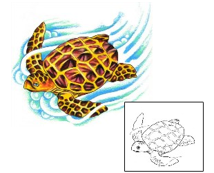 Reptiles & Amphibians Tattoo Marine Life tattoo | GPF-00244