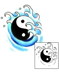 Yin Yang Tattoo Miscellaneous tattoo | GPF-00270