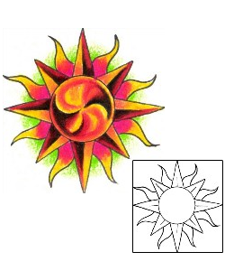Sun Tattoo Astronomy tattoo | GPF-00278