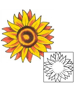 Sunflower Tattoo Plant Life tattoo | GPF-00285