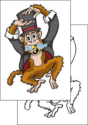 Monkey Tattoo animal-monkey-tattoos-gifny-richata-grf-00045