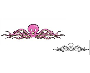 Sea Creature Tattoo Pink Octopus Tattoo
