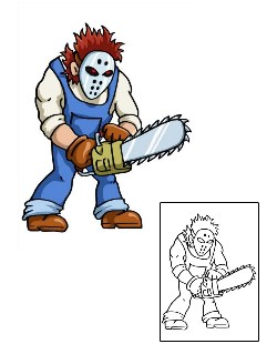 Monster Tattoo Chainsaw Massacre Horror Tattoo