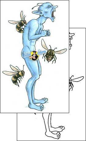 Bee Tattoo elf-tattoos-gail-somers-gsf-00048