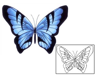 Butterfly Tattoo Insects tattoo | GSF-00068
