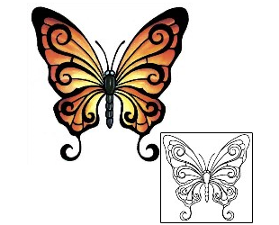 Butterfly Tattoo Insects tattoo | GSF-00093