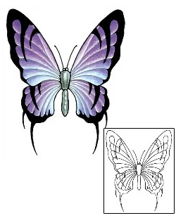 Butterfly Tattoo Insects tattoo | GSF-00096