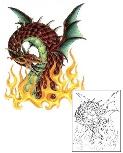 Dragon Tattoo Miscellaneous tattoo | GSF-00136