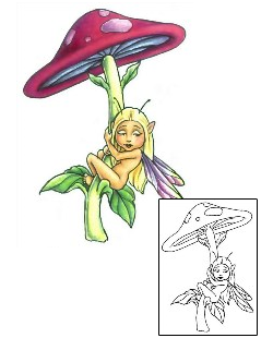 Mushroom Tattoo Tana Fairy Tattoo