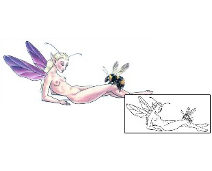 Breast Tattoo Marylyn Fairy Tattoo