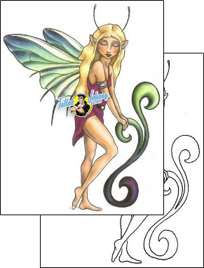 Fairy Tattoo fantasy-tattoos-gail-somers-gsf-00217