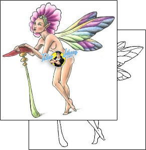 Fairy Tattoo mushroom-tattoos-gail-somers-gsf-00243